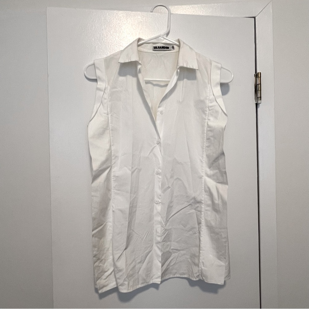 Jil Sander sleeveless button up